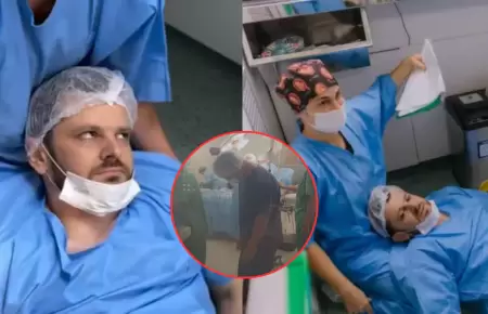 Hombre se desmaya durante el parto de su esposa