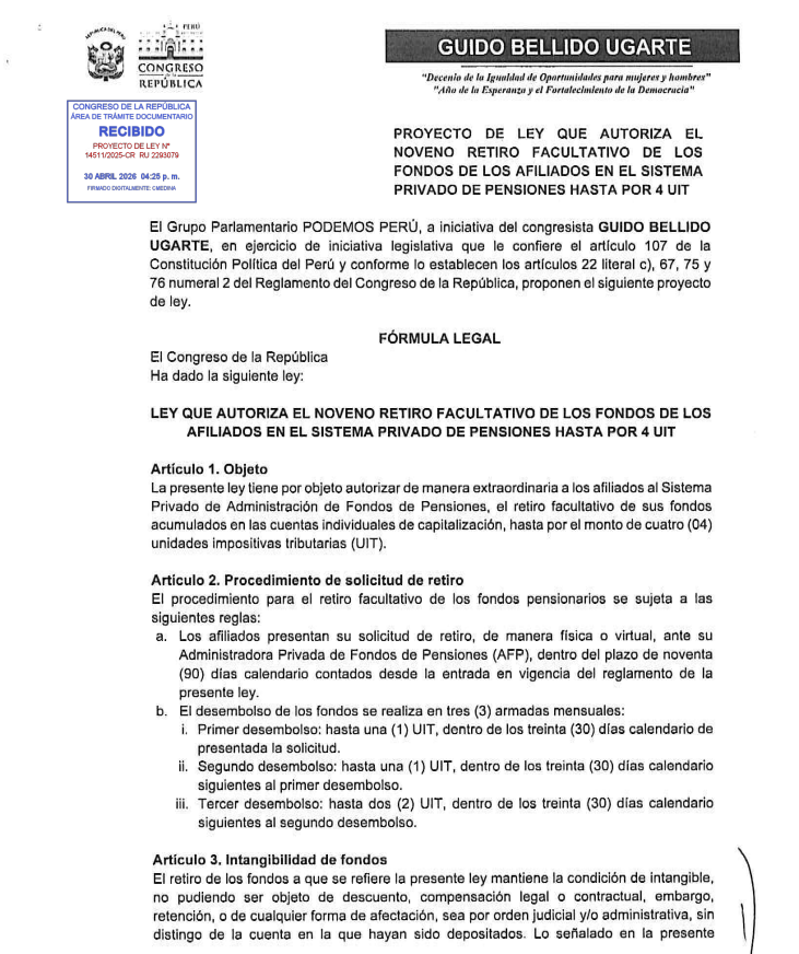 Proyecto de ley