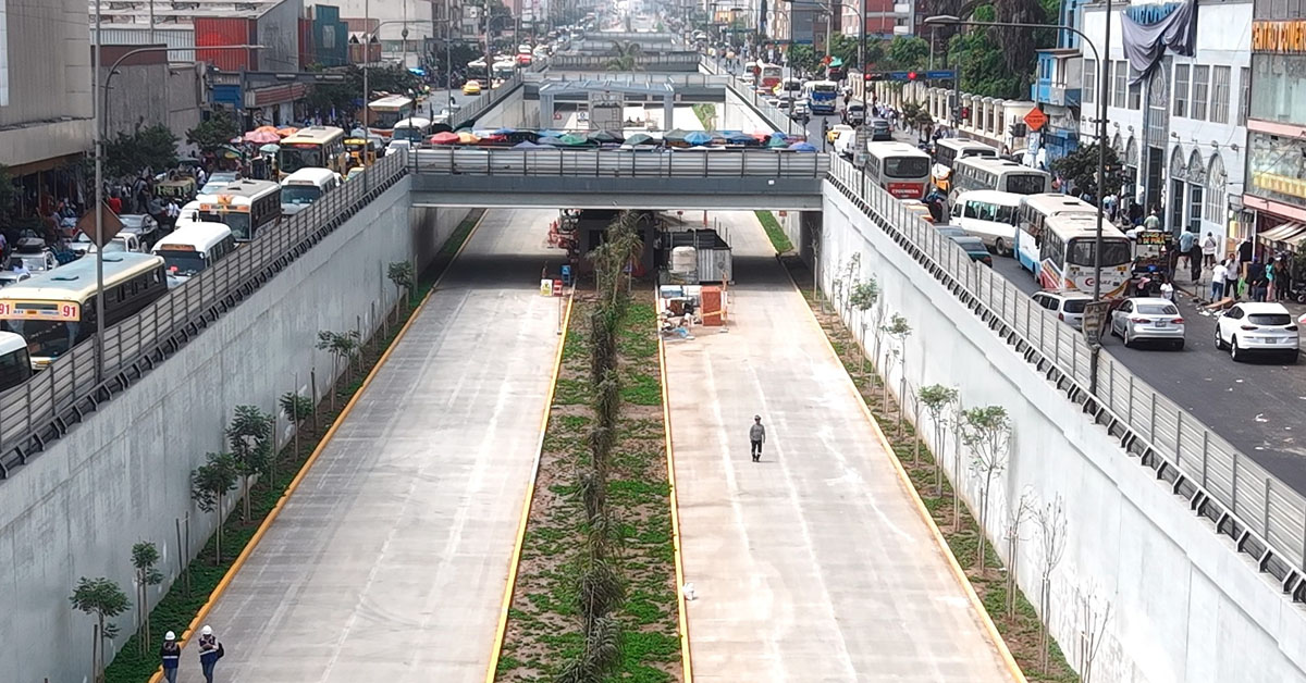 Vía Expresa Grau: Obra presenta avances del 90 % y Municipalidad de Lima anuncia marcha blanca en 60 días