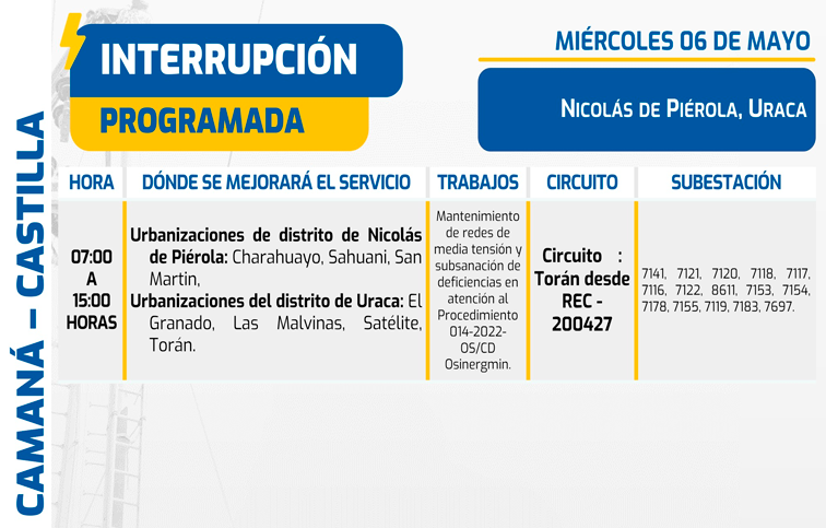 Sin luz en Arequipa.