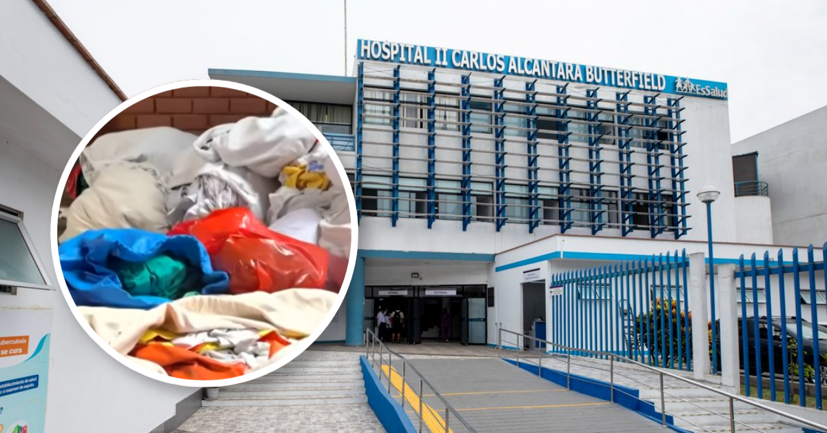 Denuncian que ropa de médicos y pacientes de tres hospitales de EsSalud se lava en lavanderías clandestinas