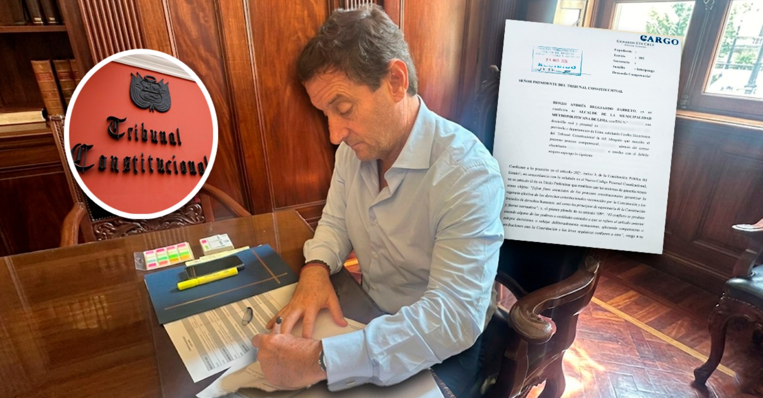 Renzo Reggiardo presenta demanda ante el TC contra el JNE por las irregularidades en el proceso electoral