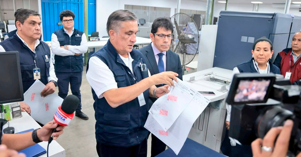 ONPE inicia impresión de cédulas de sufragio para las elecciones primarias de los comicios regionales y municipales 2026