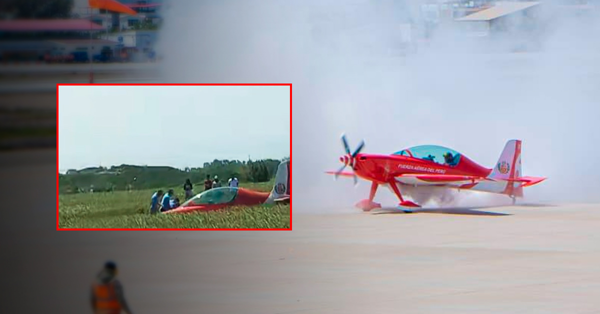 Avioneta de la FAP aterriza de emergencia en campo de cultivo: Esto es lo que se sabe