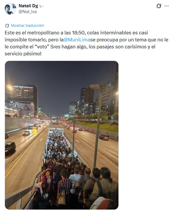 Usuarios se vienen quejando de lentitud del servicio.