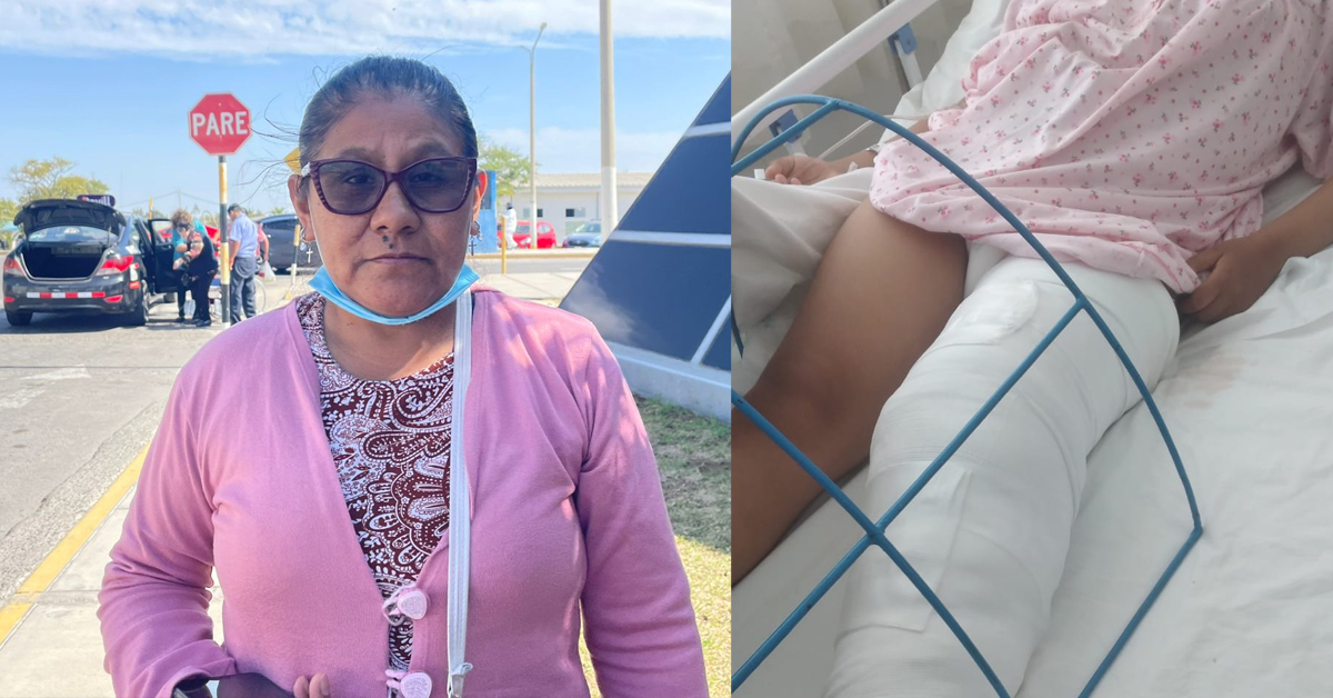 Tacna: Madre pide apoyo para menor atropellada en calle Zela y denuncia falta de responsabilidad