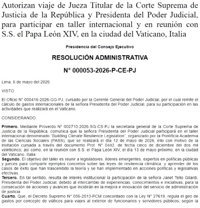 Autorizan viaje de Janet Tello al Vaticano para conocer a Le�n XIV.