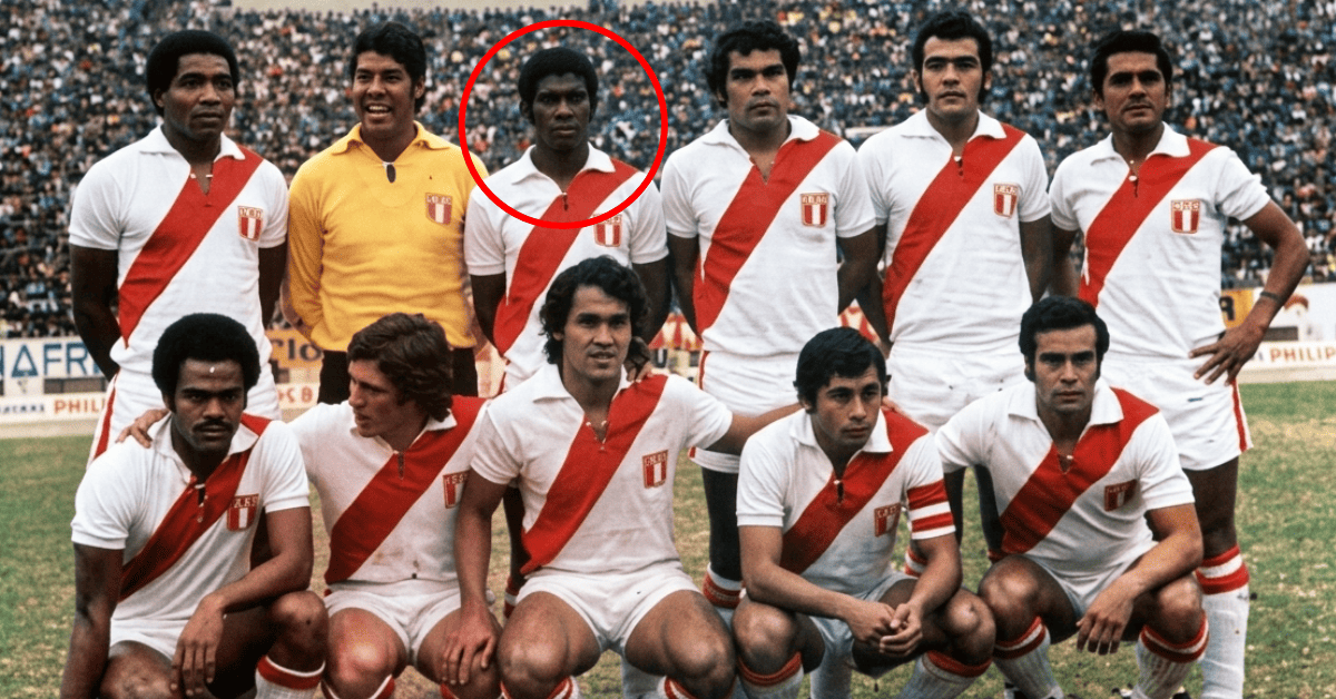 Jos� Navarro con la selecci�n peruana en 1973