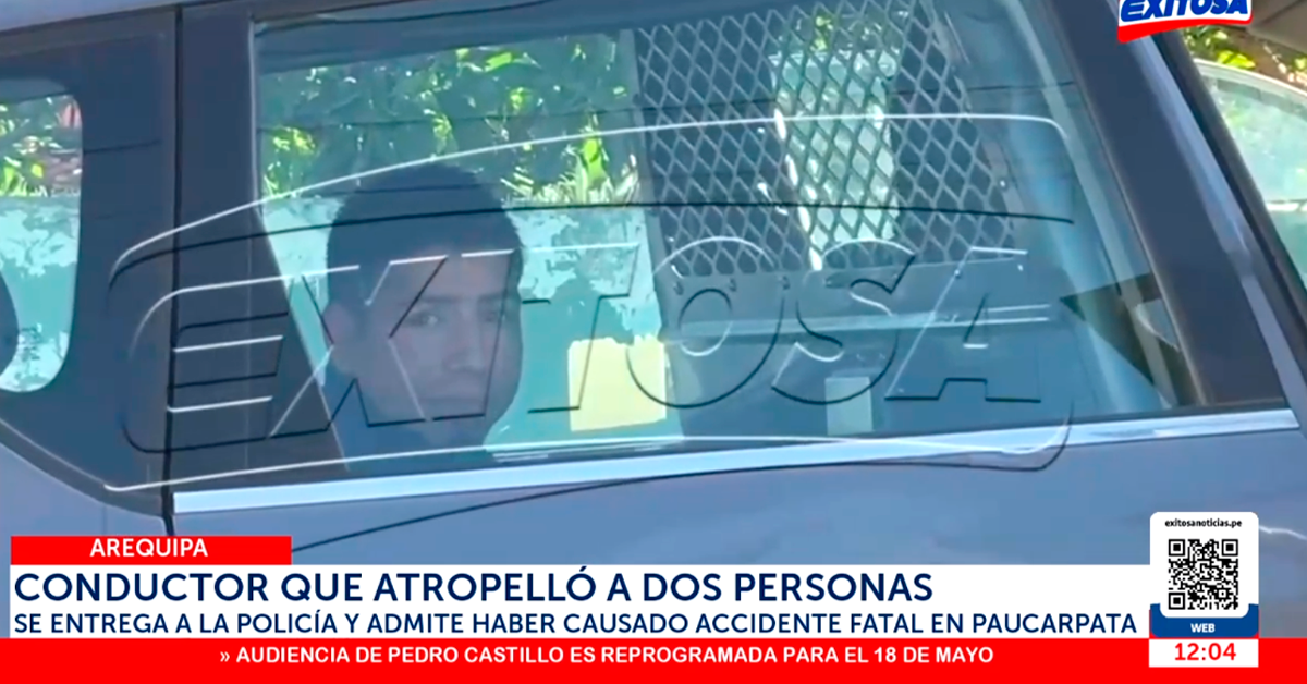 Conductor que atropelló a fotoperiodista en Arequipa se entregó a la PNP