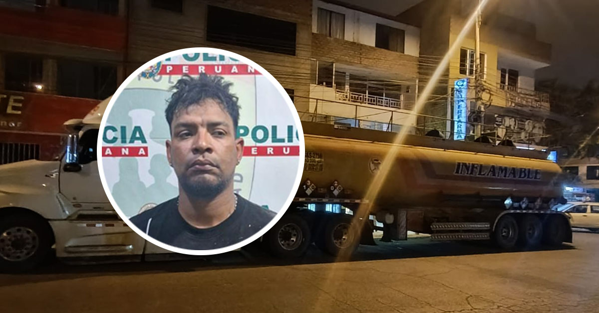 SMP: PNP captura a extranjero que robó camión cargado de gasolina valorizado en casi 1 millón de soles