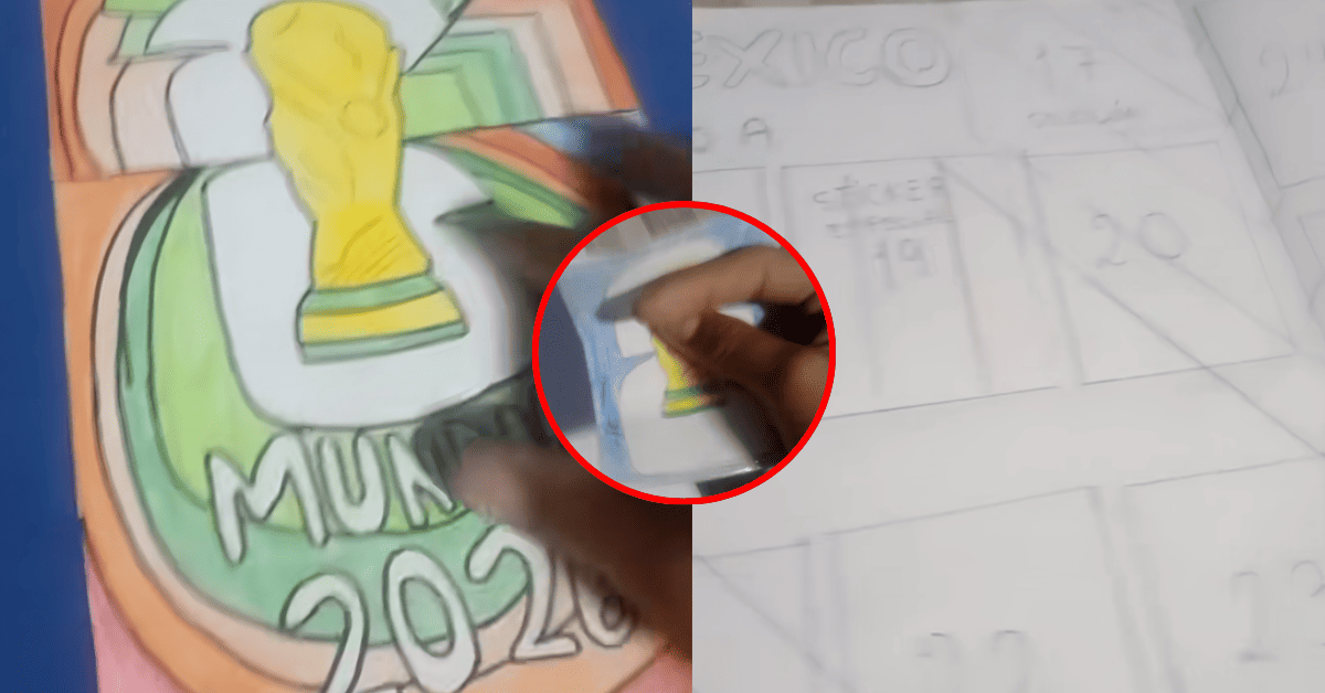 Niño peruano conmueve las redes sociales al crear su propio álbum del Mundial 2026: 