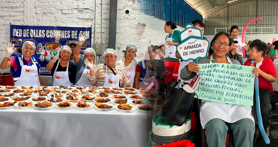Madres de ollas comunes degustan de deliciosos potajes por 'D�a de la Madre' gracias a Exitosa y la SNP.