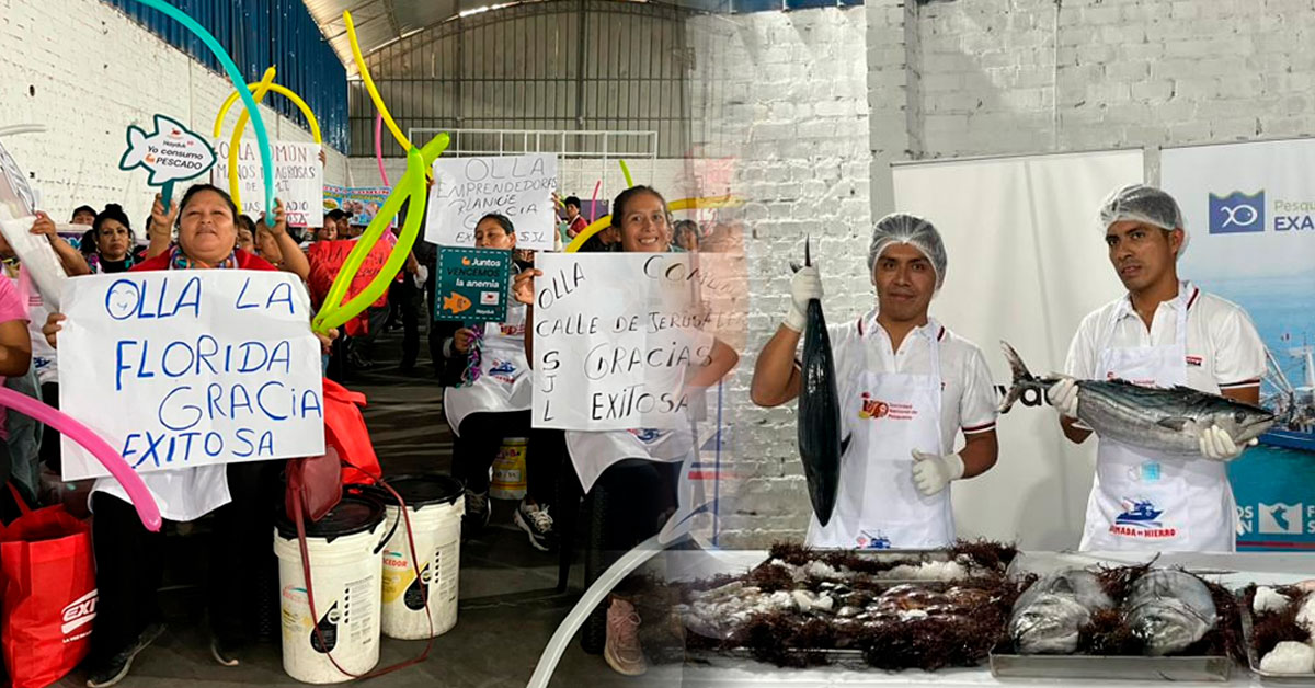Ollitas comunes celebran 'Día de la Madre' con Exitosa y SNP: Reciben 10 toneladas de pescado y grandes premios