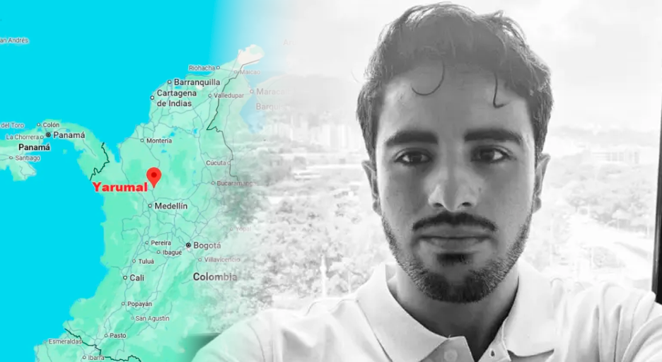 El periodista Mateo P�rez Rueda fue encontrado el viernes en Brice�o, Antioquia, Colombia.