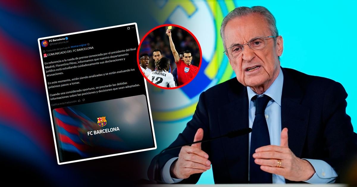 Barcelona evalúa acciones legales contra presidente del Real Madrid tras acusaciones por el caso Negreira