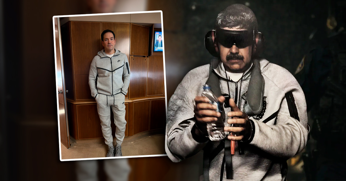 Marco Rubio sorprende usando el mismo 'outfit' de Nicolás Maduro capturado durante su viaje a China con Trump