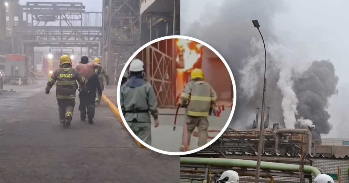 Voraz incendio en refinería de Chosica: Cinco unidades de bomberos intentan confinar el siniestro