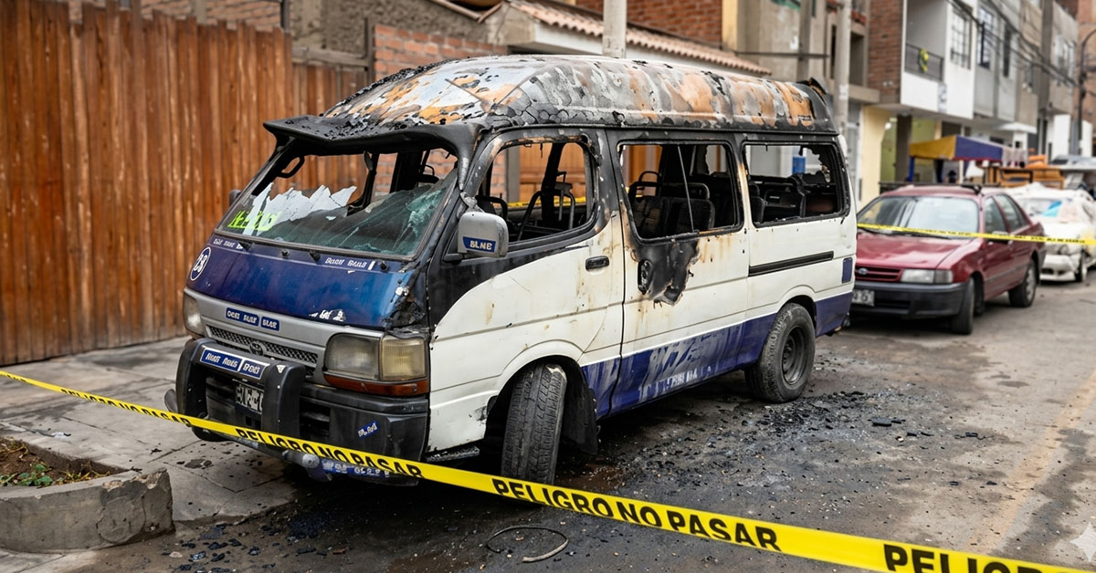 Fallece chofer de combi quemada por extorsionadores en Santa Anita: sufrió quemaduras en el 80 % del cuerpo