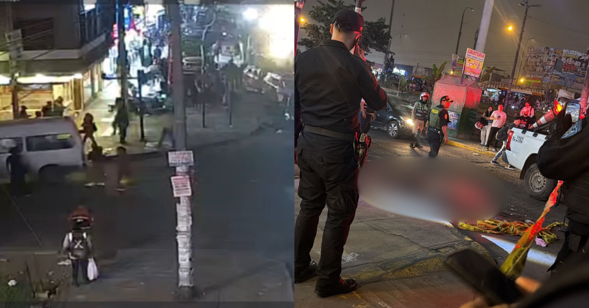 Los Olivos: Sicarios asesinan a balazos a jalador de combi en la la 'primera de Pro' en plena hora pico