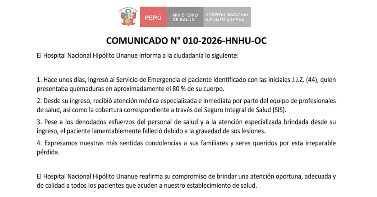 Comunicado HNHU