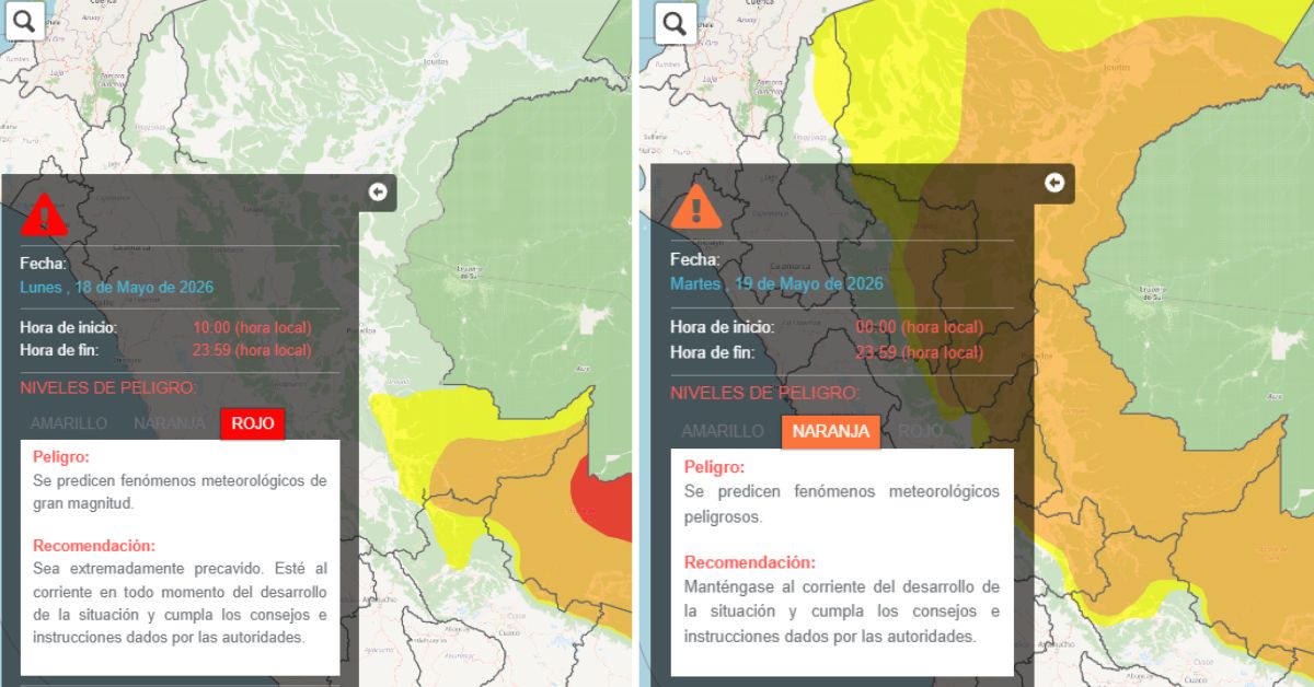 Las regiones que se encuentran bajo posible afectaci�n por este fen�meno son Cusco, Jun�n, Madre de Dios, Puno y Ucayali.