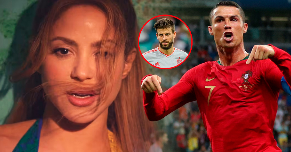 ¿Nueva indirecta?: Shakira incluye el gol de Cristiano Ronaldo provocado por Piqué en adelanto del videoclip de "Dai Dai"