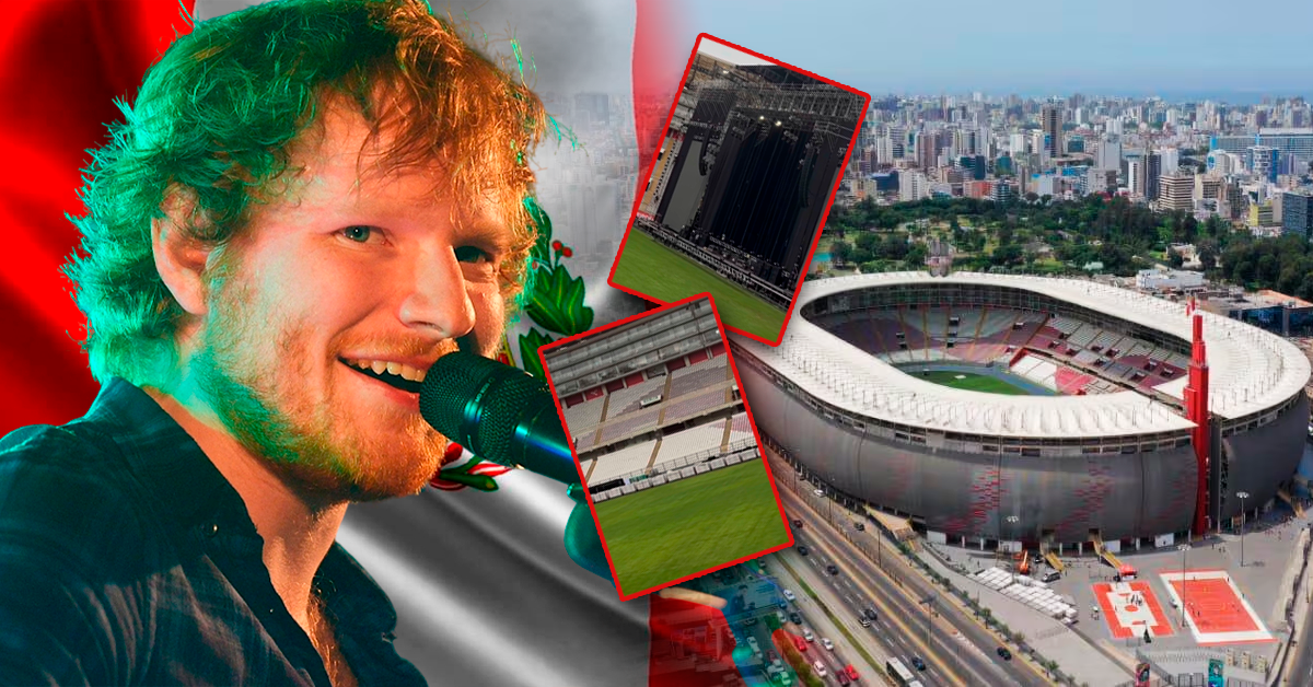 Estadio Nacional luce gramado recuperado y recibirá concierto de Ed Sheeran este miércoles