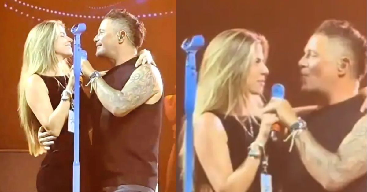 Alejandro Sanz y Stephanie Cayo protagonizan emotivo momento en concierto del cantante en Las Vegas