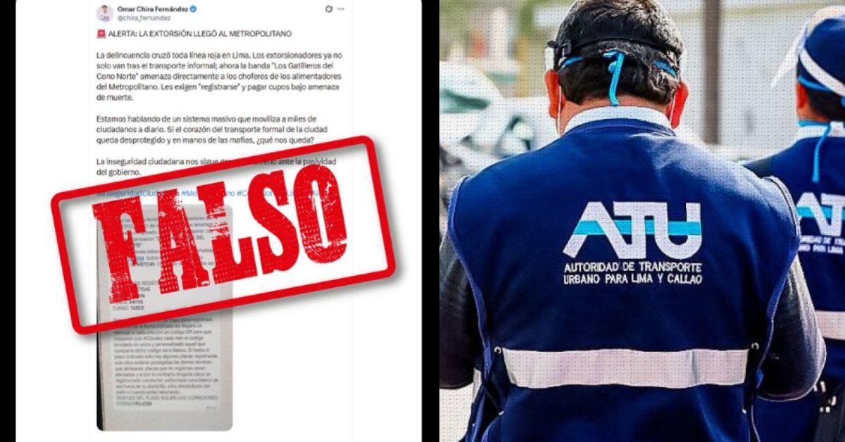 ATU aclara polémica foto viral vinculada a presuntas amenazas contra el Metropolitano