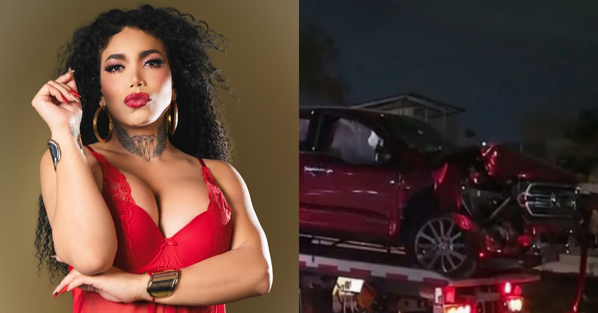Influencer Paolita Suarez sufre aparatoso accidente al chocar contra camión: ¿Cuál es su estado de salud?
