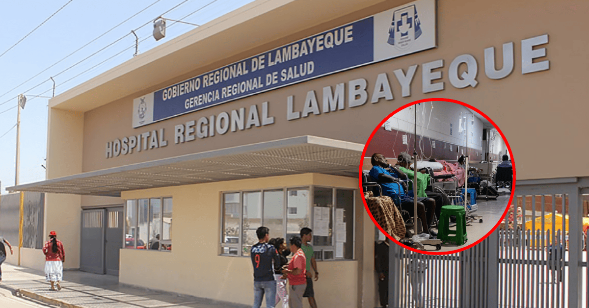 Colapso en Hospital Regional de Lambayeque: Pacientes esperan ser atendidos en pasillos