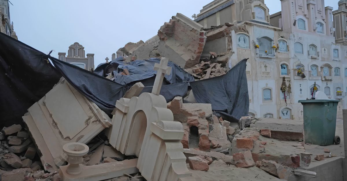 Temblor de 6.1 en Ica: Histórico cementerio en alerta por derrumbe de nichos tras fuerte sismo