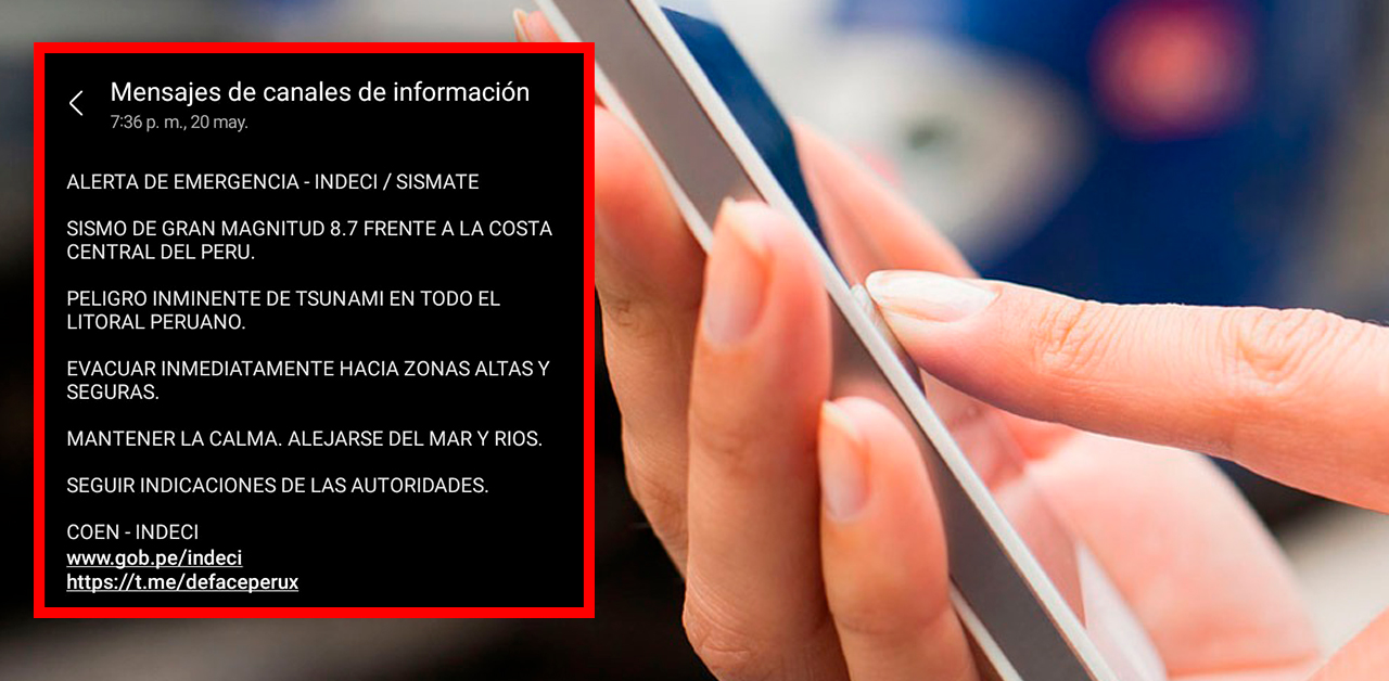INDECI responde por 