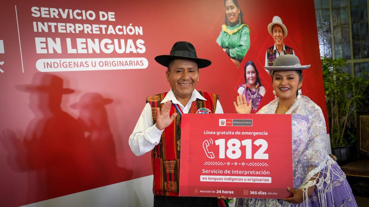 Línea 1812: Servicio telefónico GRATUITO tendrá INTÉRPRETES de lenguas indígenas u originarias