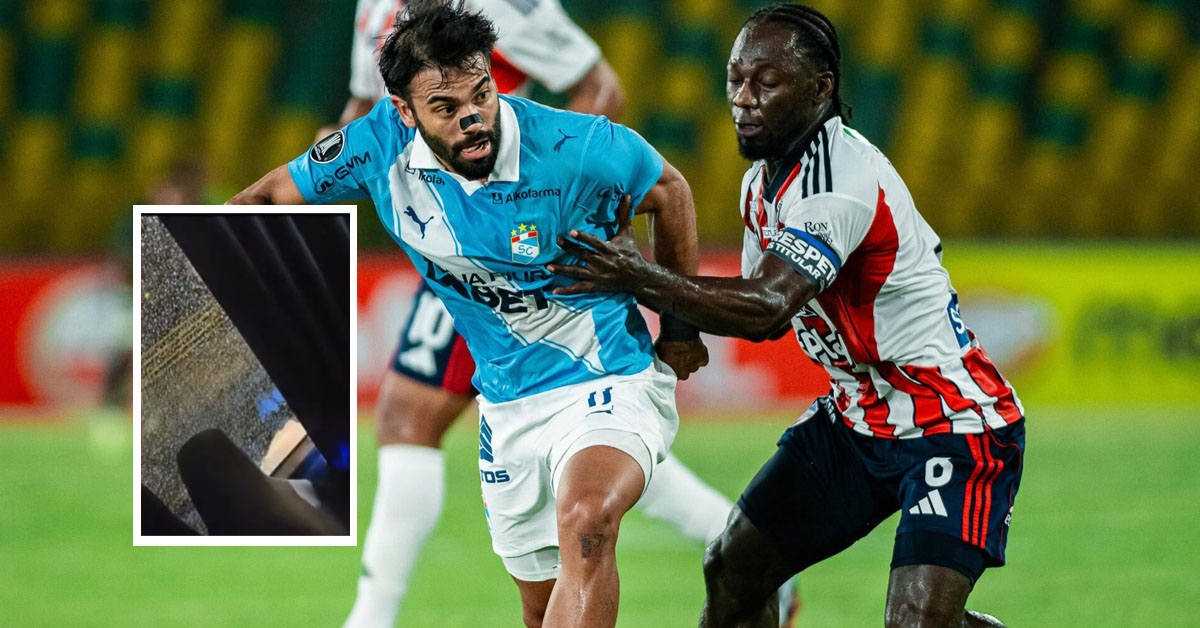 Sporting Cristal: Bus que trasladaba al plantel en Cartagena fue apedreado tras derrota ante Junior