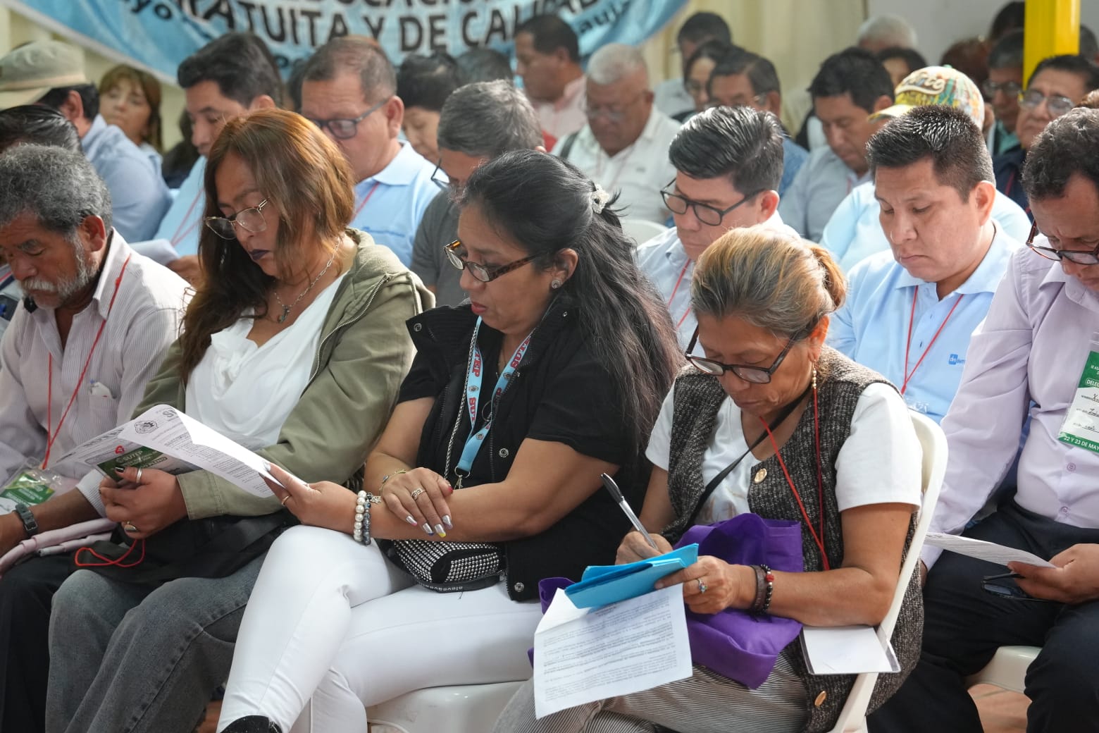 Los representantes del SUTEP en el Directorio y Consejo de Vigilancia de Derrama Magisterial estuvieron presentes en la III Asamblea Nacional de Deleg