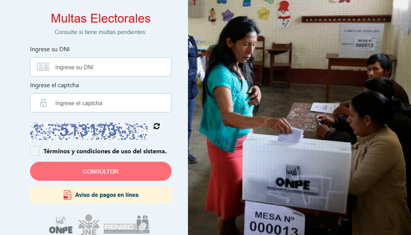 Página para saber si tienes multas electorales.
