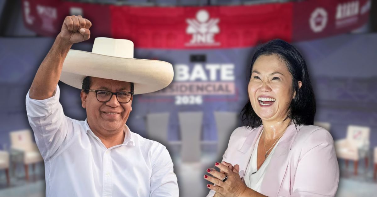 Debate presidencial 2026: Este es el orden de participaci�n los candidatos presidenciales Keiko Fujimori y Roberto S�nchez