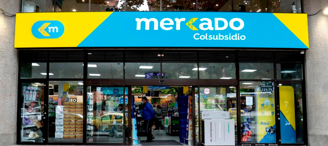 Cierre masivo de supermercados Colsubsidio.