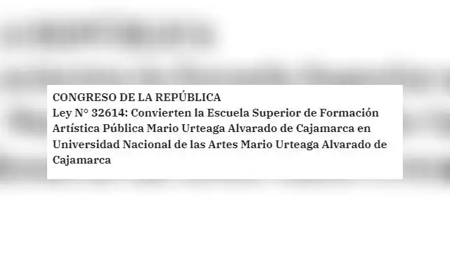 Norma legal de El Peruano. Cajamarca.