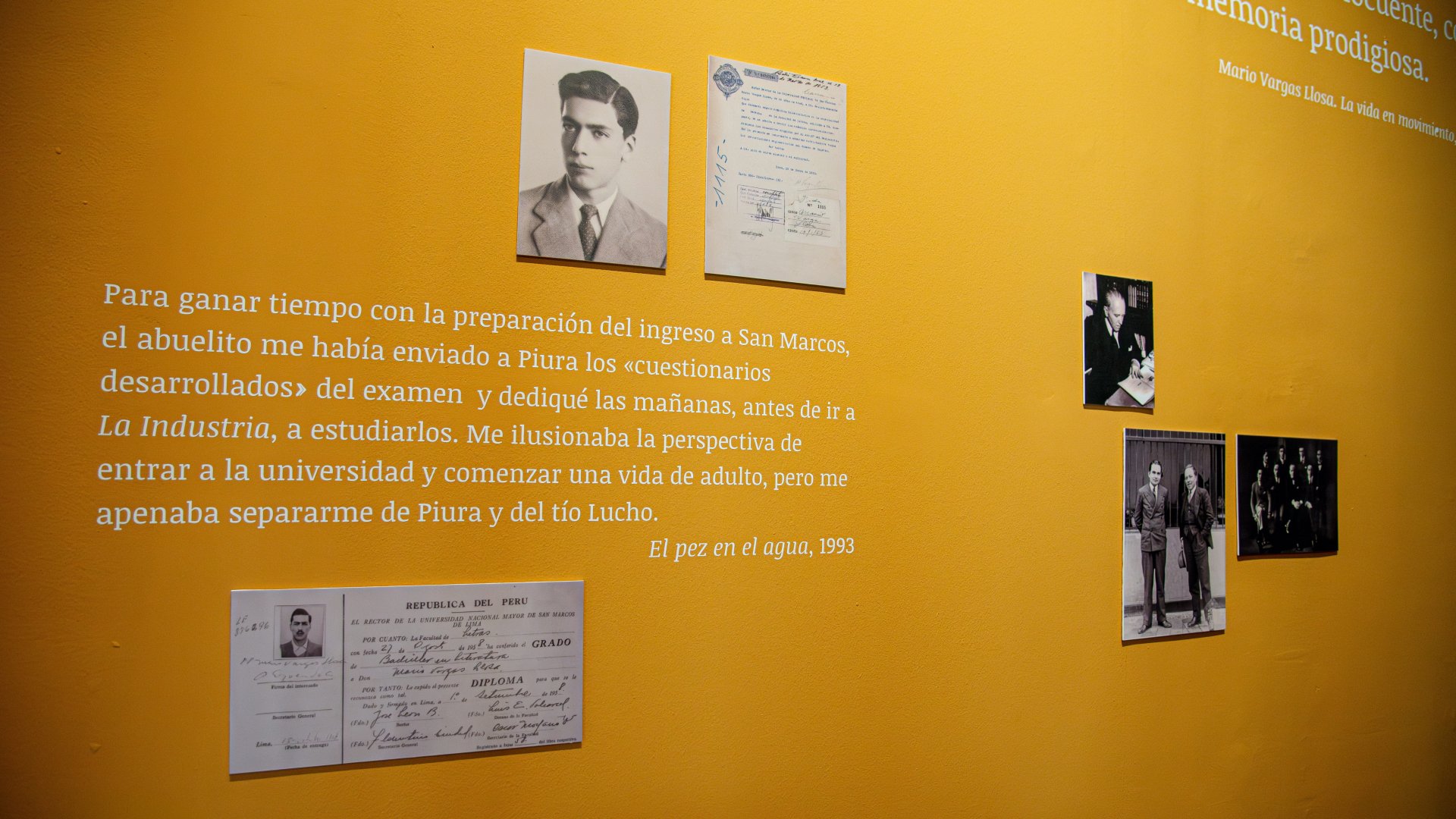 Dedicado a los años de infancia y juventud de Mario Vargas Llosa, la Casa de Literatura presentó un homenaje al Nóbel peruano.