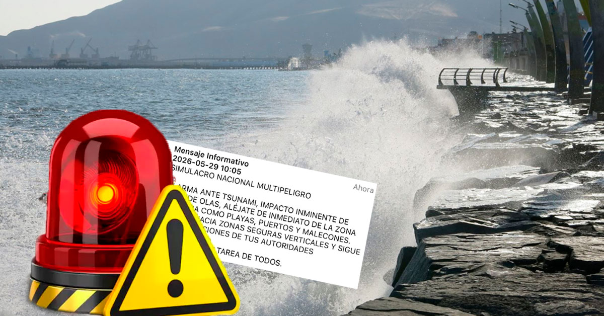 Alerta SISMATE sonó HOY en Perú: Alarma ante tsunami durante Simulacro Nacional Multipeligro