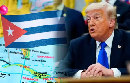 Donald Trump amenaza con tomar el control de Cuba.