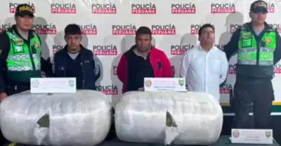 Suboficial de la FAP fue capturado con m�s de 50 kilos de droga.