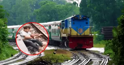 Padre de familia da la vida por su menor hijo que cay� en v�as del tren