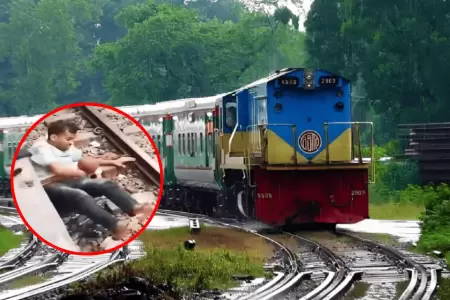 Padre de familia da la vida por su menor hijo que cay� en v�as del tren