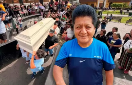 Fan�ticos despidieron al artista ambulante.