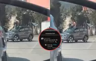 Mujer ataca el veh�culo de su pareja en un ataque de celos y expresidente confiesa: "Me pas� algo parecido"