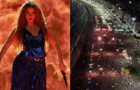Shakira reuni� a 2 millones de fans en concierto de Copacabana