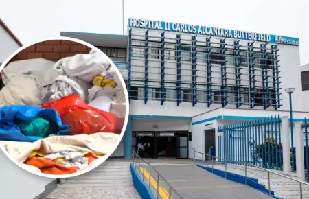 Denuncian que ropa de m�dicos y pacientes de tres hospitales de EsSalud se lavan